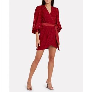 Jonathan Simkhai Fil Coupe Wrap Mini Dress